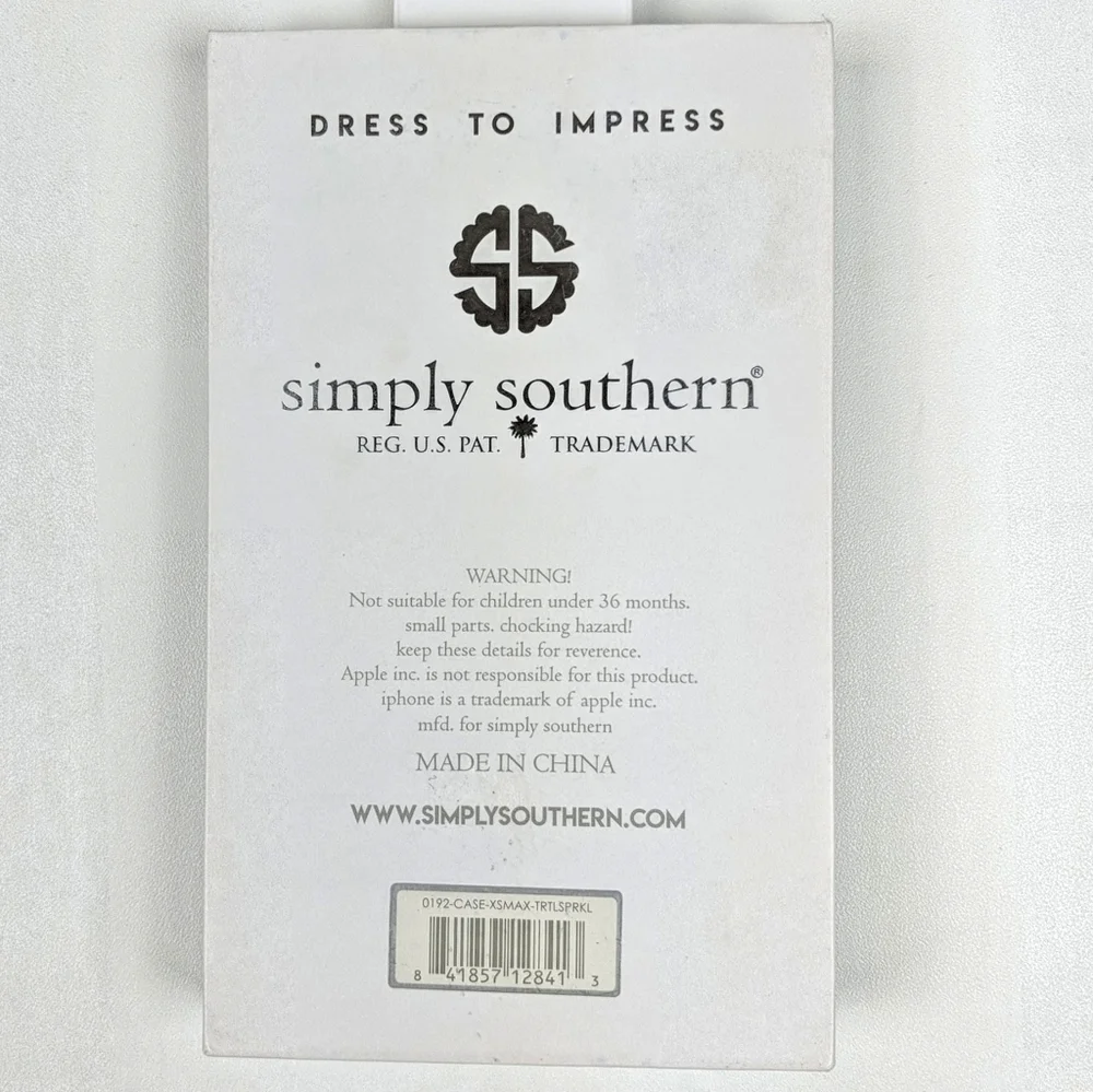 NIB Simply Southern Camo Turtle Sparkle iPhon Case